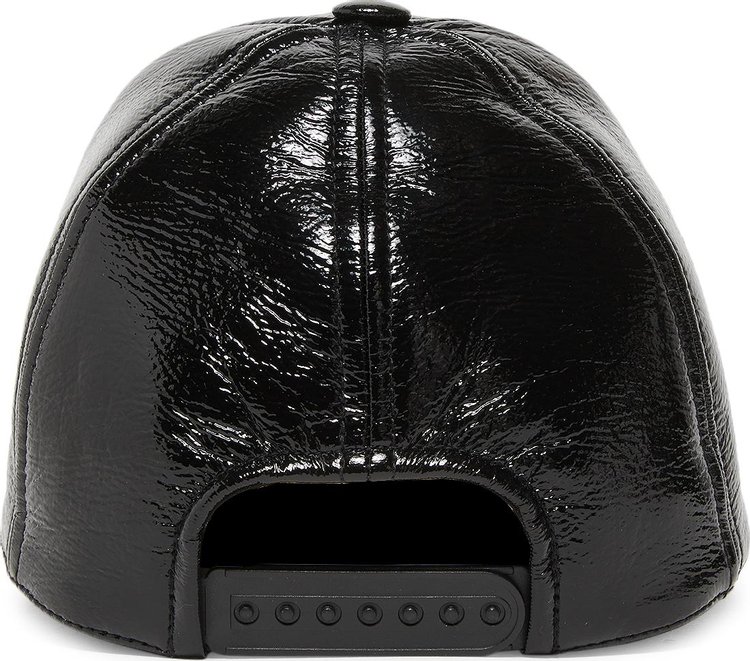 Courreges Signature Vinyl Cap Black