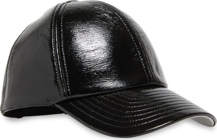 Courreges Signature Vinyl Cap Black