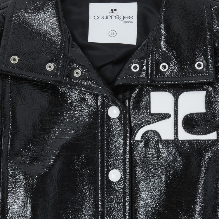 Courreges Vinyl Jacket Black