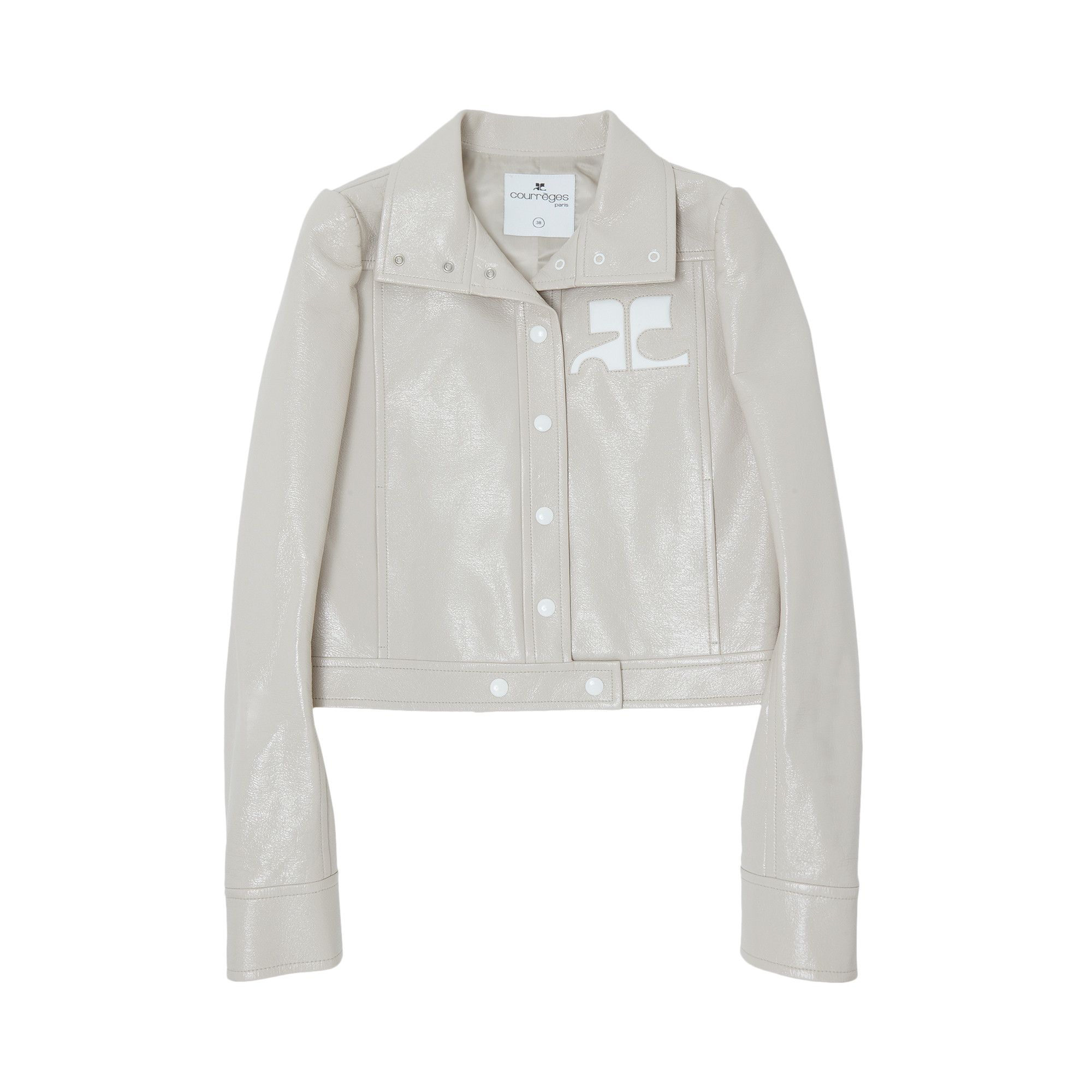 Buy Courr ges Vinyl Jacket Mastic Grey PERCBL005VY0003MG GOAT CA