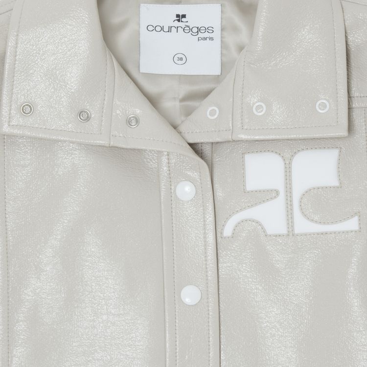 Courreges Vinyl Jacket Mastic Grey