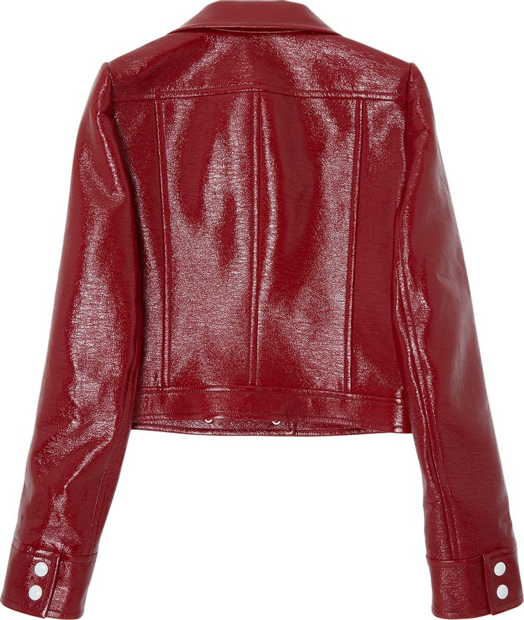 Courreges Vinyl Jacket Red