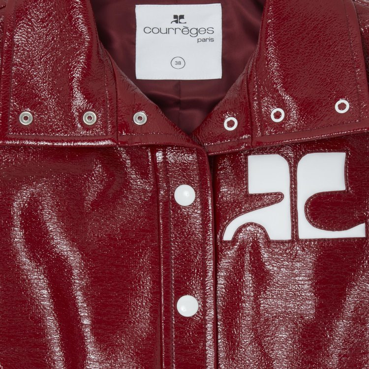 Courreges Vinyl Jacket Red