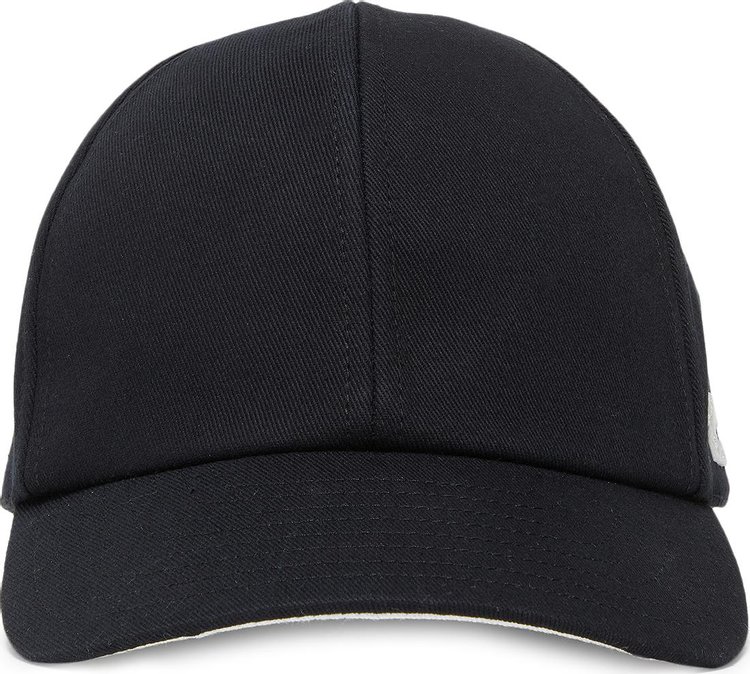 Courreges Cotton Signature Cap Black