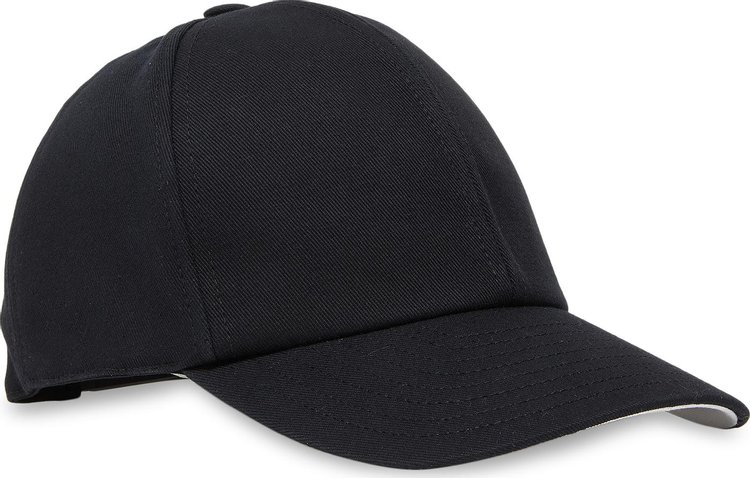 Courreges Cotton Signature Cap Black