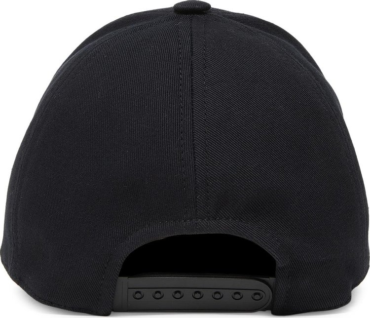 Courreges Cotton Signature Cap Black