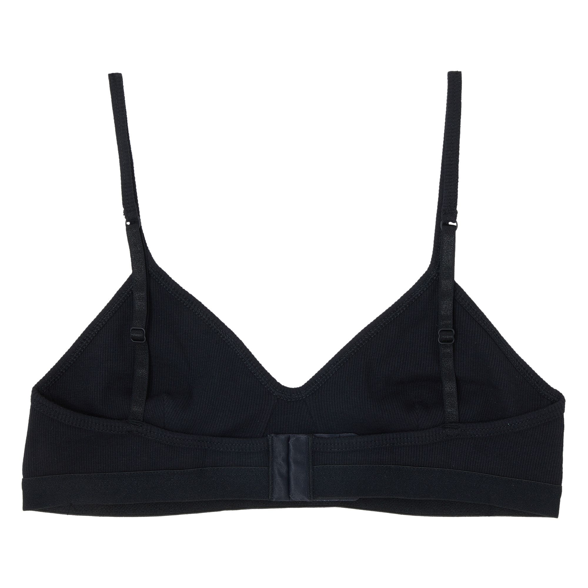 Marine Serre ブラジャー Organic Cotton Rib 2x2 Bra Buy Marine Serre Organic Cotton Ribbed Bra 'Black