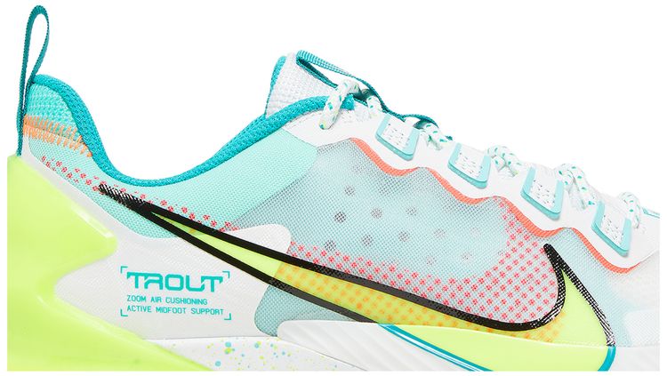 Nike Force Zoom Trout LTD TF White Aurora Green Volt