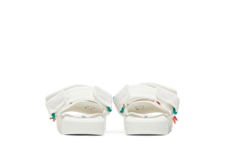 Adidas Adilette Sandal 40 White Scarlet True Orange