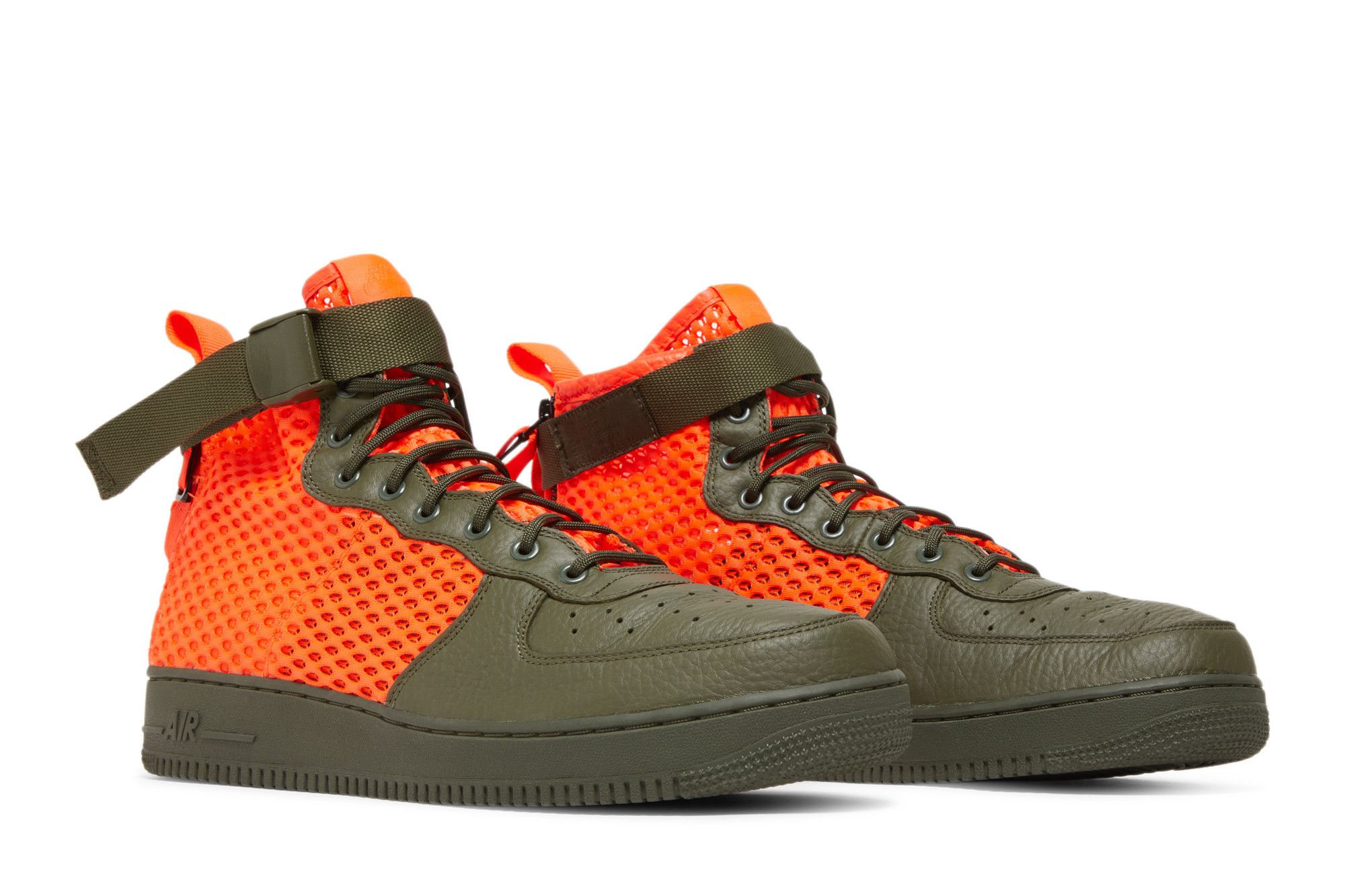 Sf air force 1 mid green top