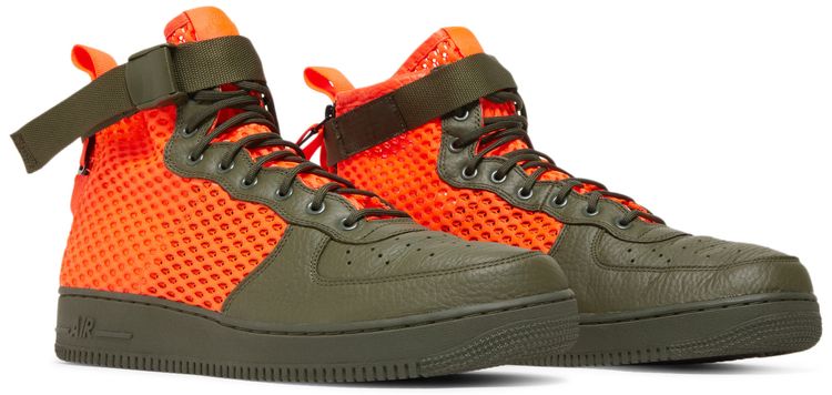 Nike SF Air Force 1 Mid QS Cargo Khaki Crimson