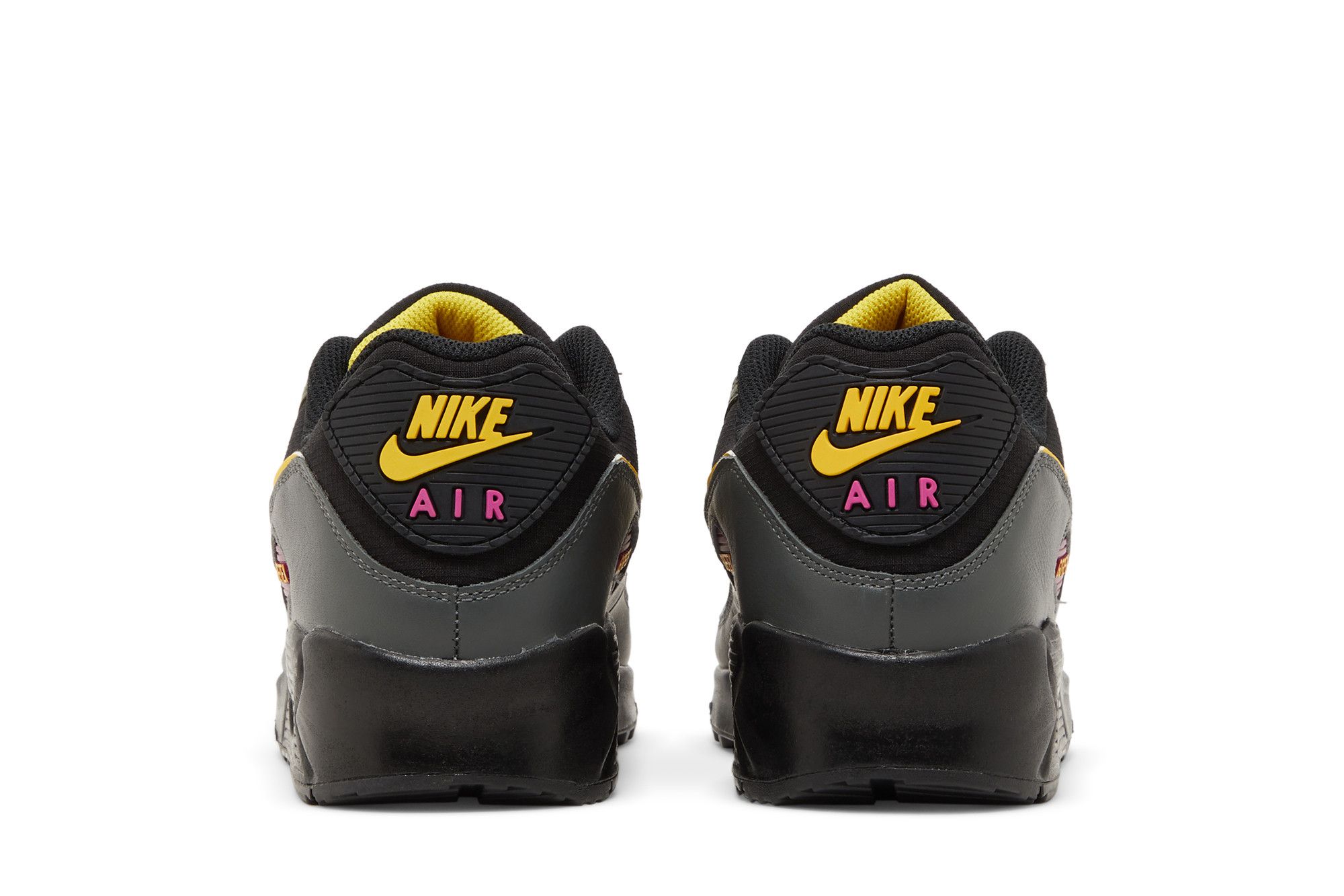 Air max 90 essential black yellow best sale