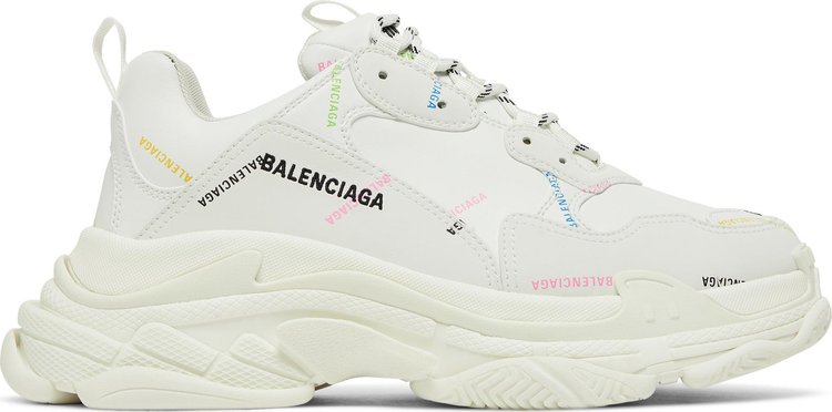 Balenciaga Triple S Sneaker 'Allover Logo - White Multi'