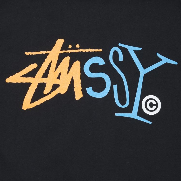 Stussy Multifont Stock Long Sleeve Black