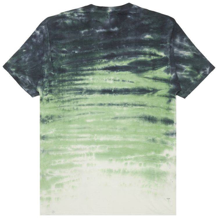 Stussy No4 Tie Dye Tee Green