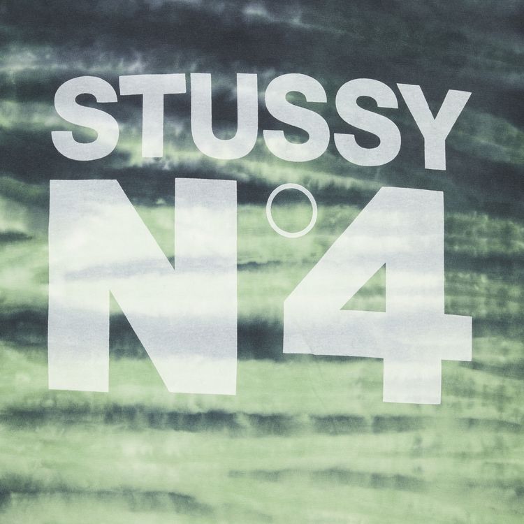 Stussy No4 Tie Dye Tee Green