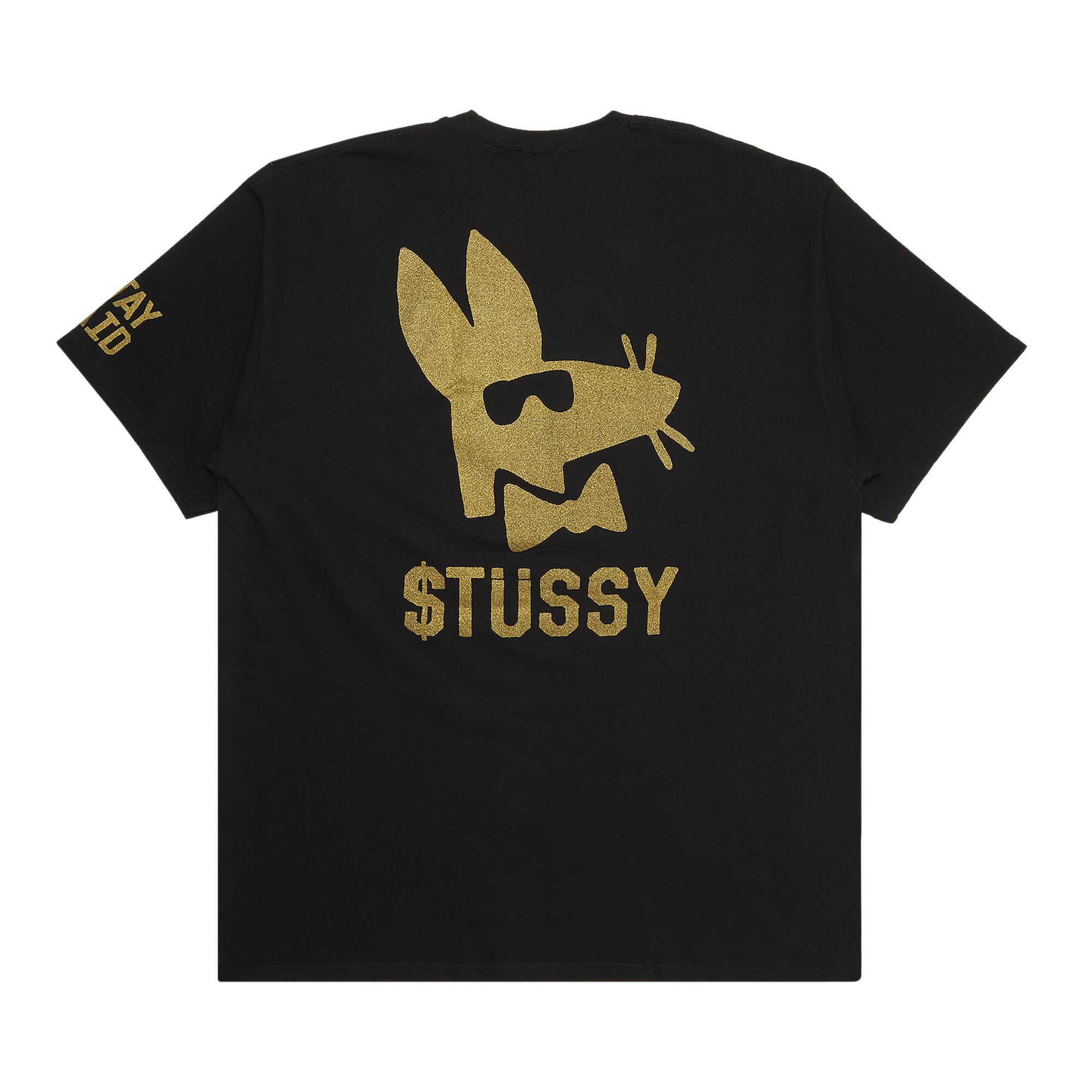 Buy Stussy Stay Paid Tee 'Black/Gold' - 1903526 BLAC | GOAT