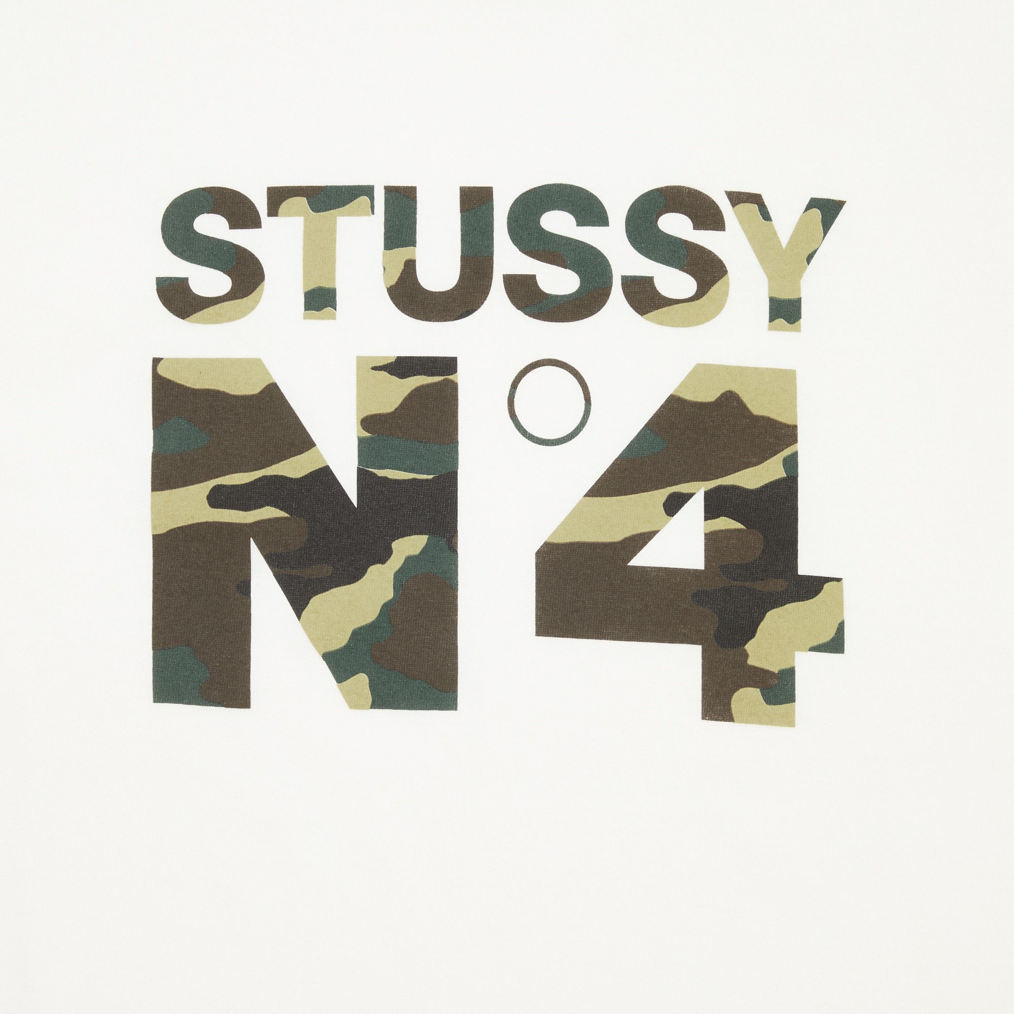 Buy Stussy Camo No.4 Tee 'White' - 1902811 WHIT | GOAT