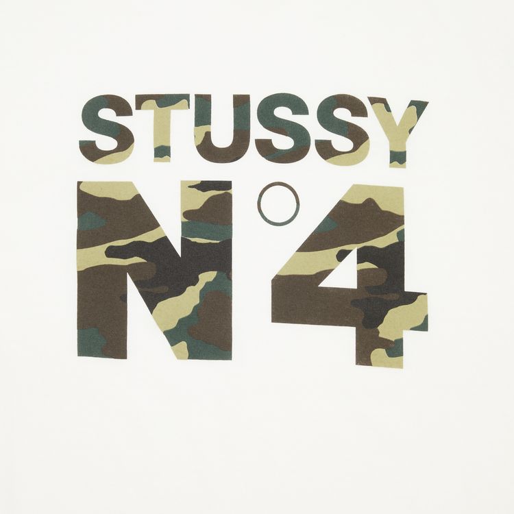 Stussy Camo No4 Tee White