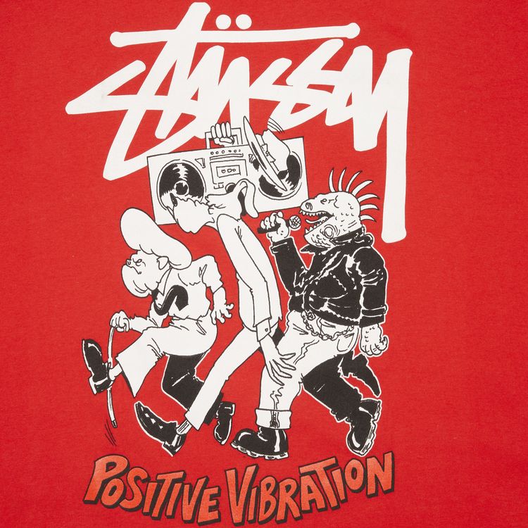 Stussy Positive Vibration Tee Dark Red