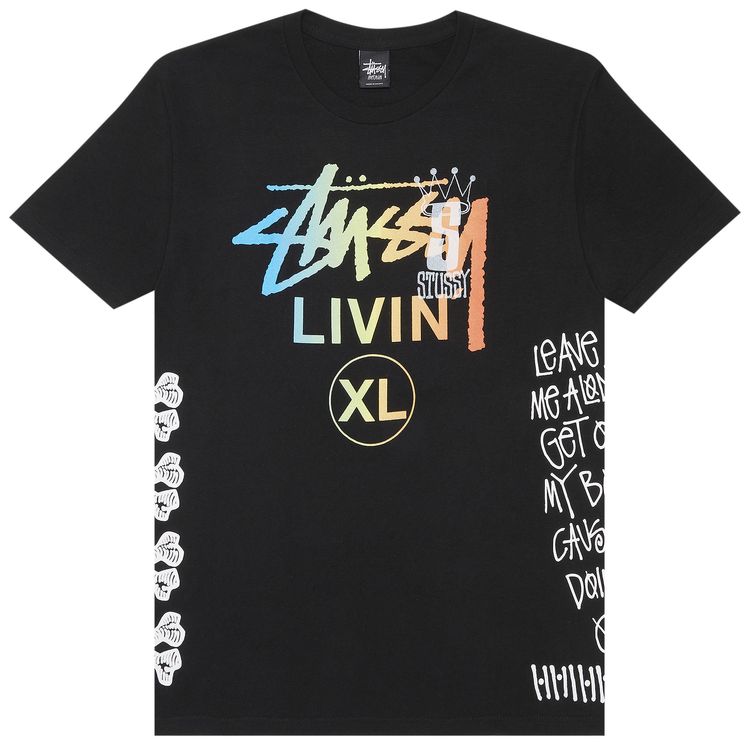 Stussy Livin XL Dog Tee Black