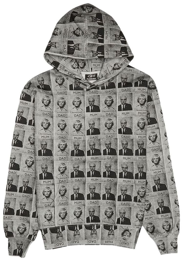 Pleasures Mum Dad Hoodie Grey