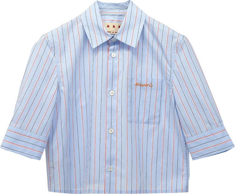Marni Short-Sleeve Shirt 'Iris Blue'