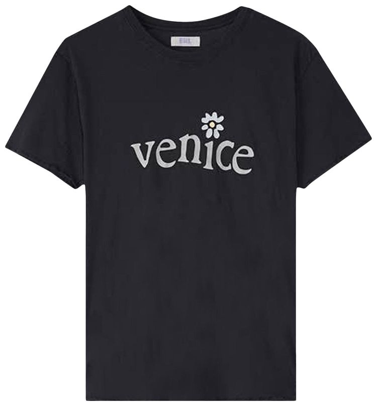 ERL Venice Print T Shirt Black