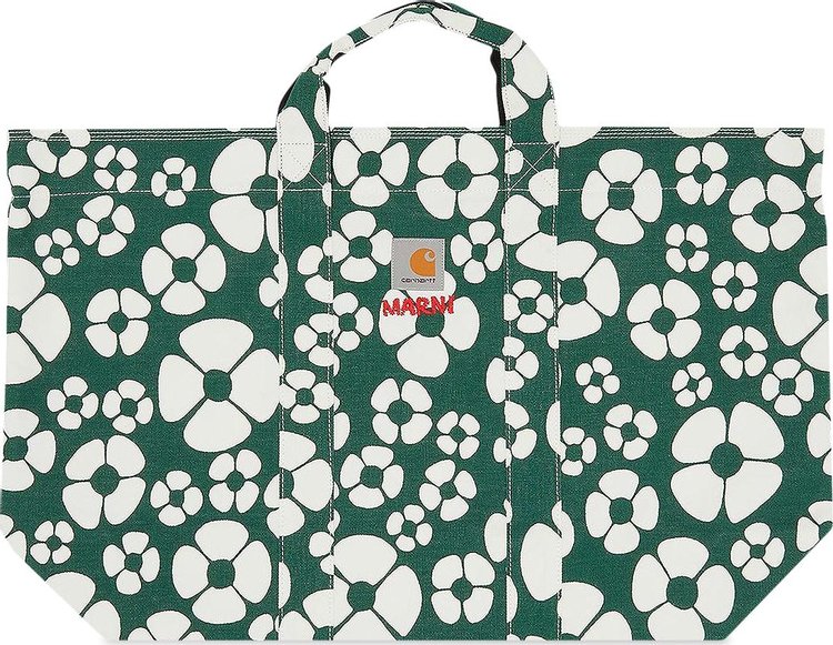 Marni x Carhartt WIP Tote Bag 'Forest Green/Stone White'