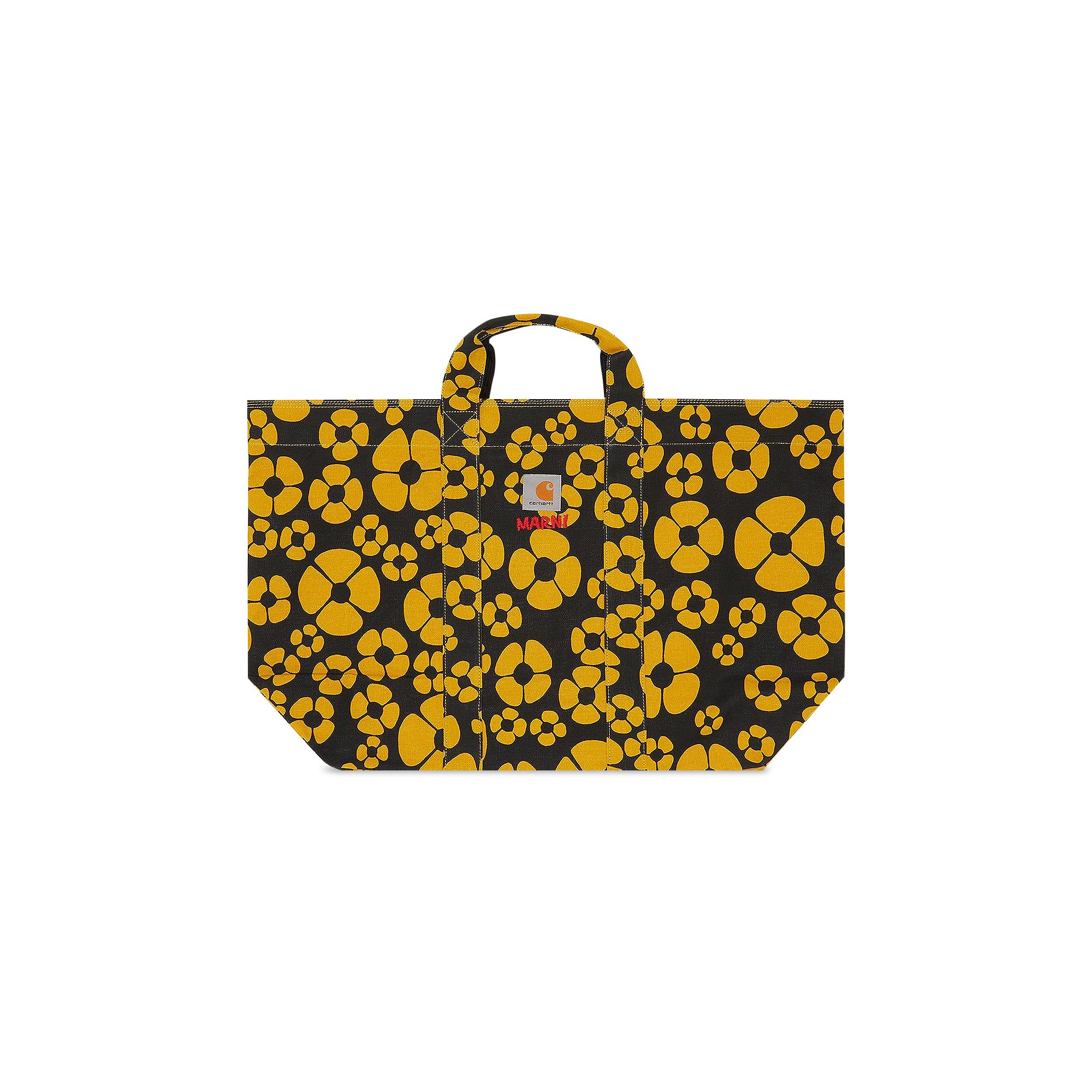 Buy Marni x Carhartt WIP Tote Bag 'Black/Sun' - SHMQ0050U0 P4927