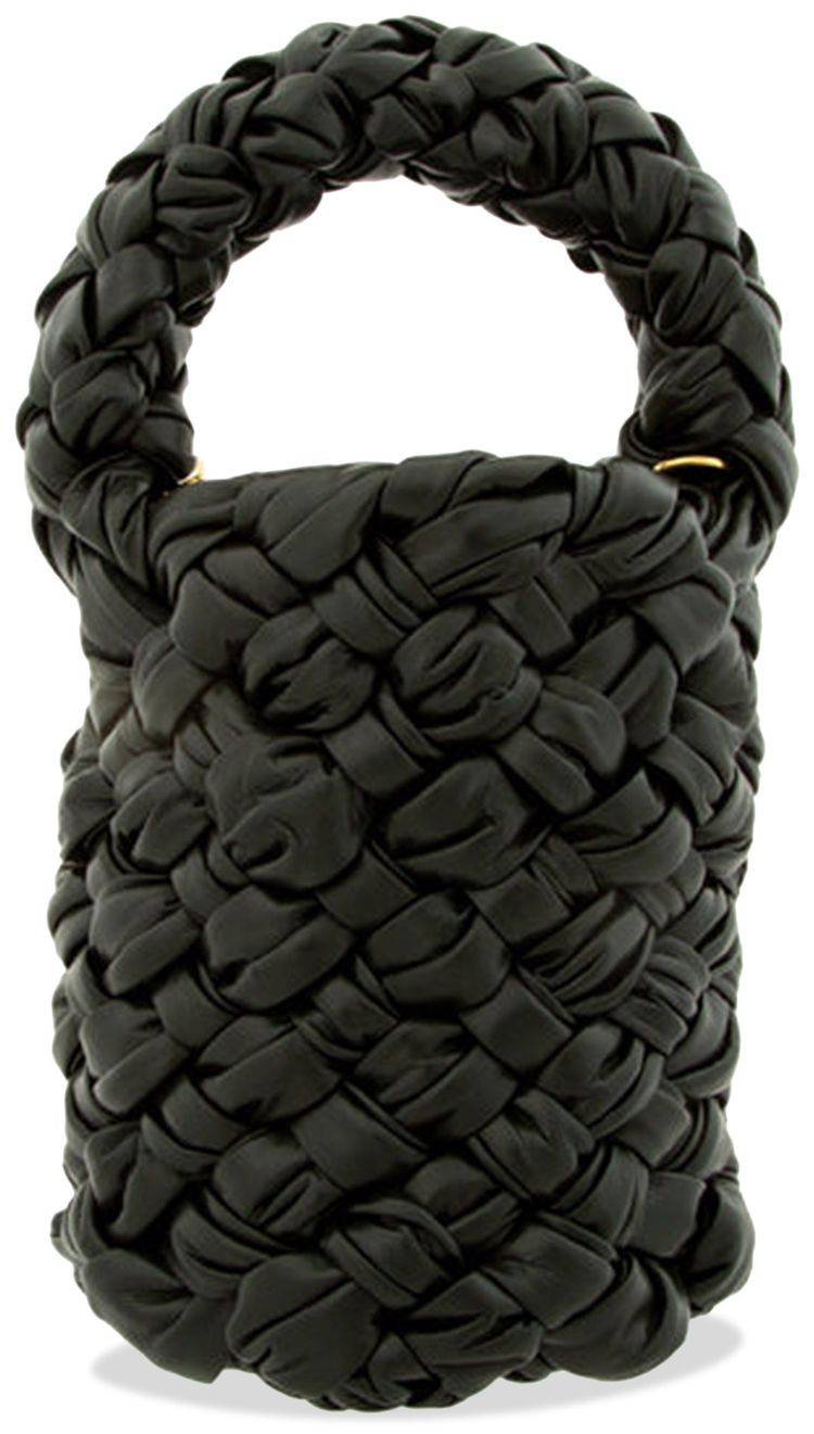 Bottega Veneta Mini Kalimero Bucket Bag Dark GreenBrass