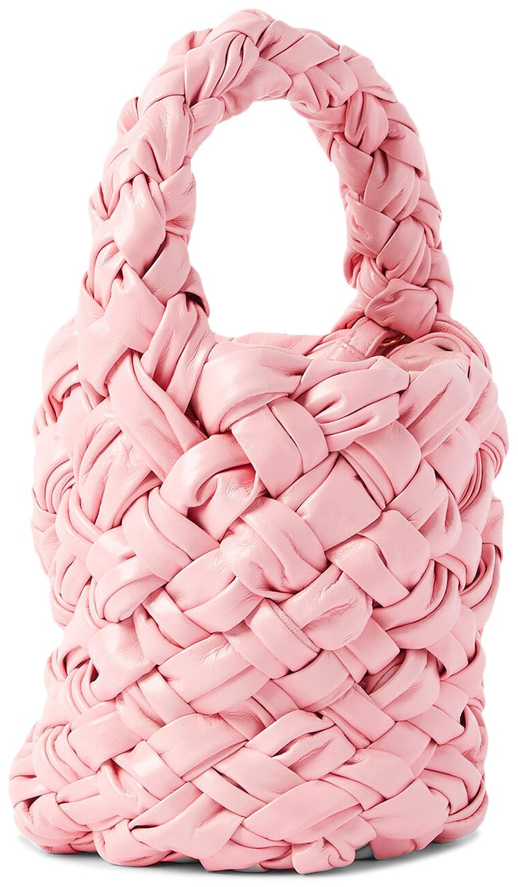 Bottega Veneta Mini Kalimero Bucket Bag RibbonBrass