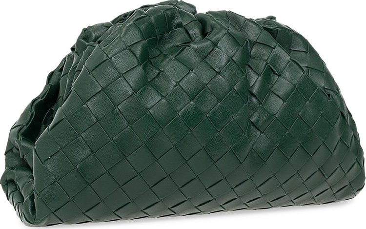 Bottega Veneta Teen Woven Pouch RaintreeGold