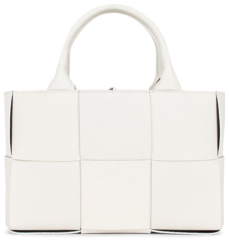 Bottega Veneta Mini Arco Tote WhiteGreenGold