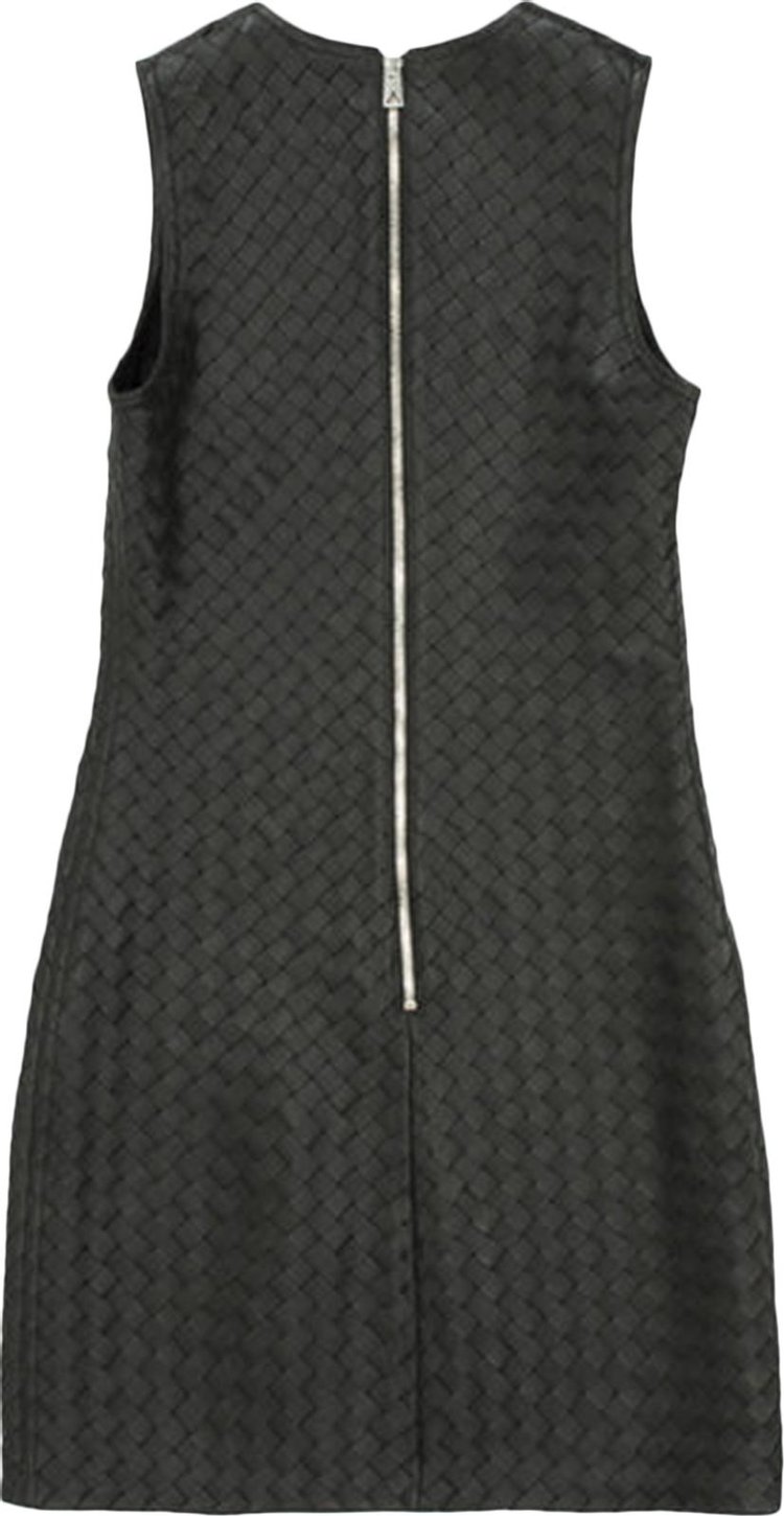 Bottega Veneta Leather Dress Dark Green