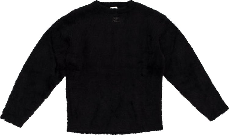 Courrèges Hairy Oversized Sweater 'Black'