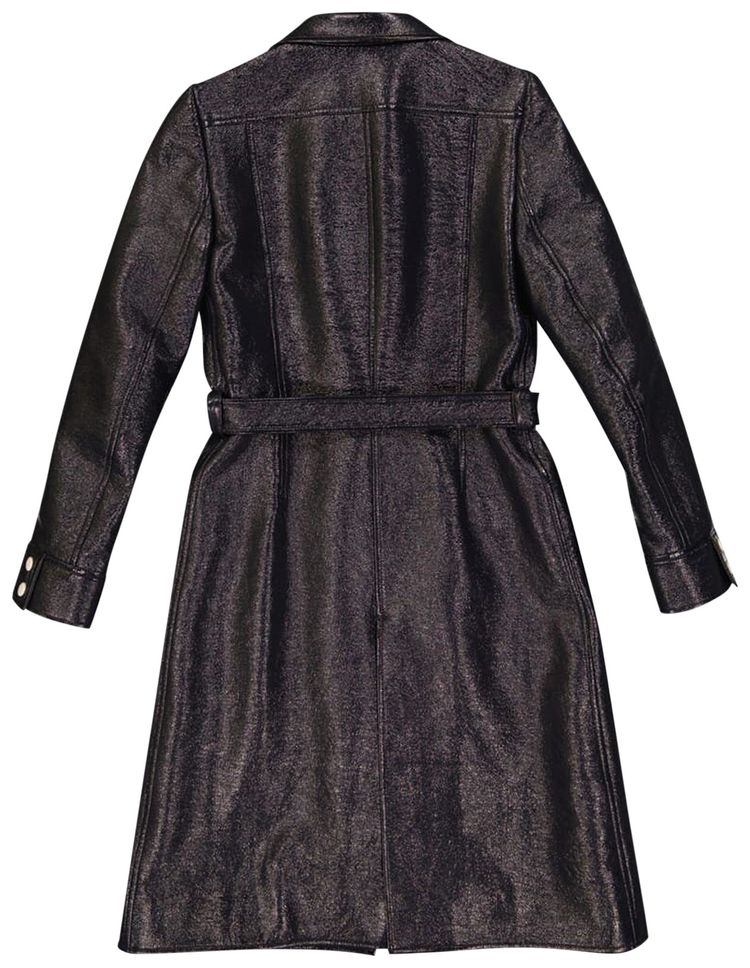 Courreges Vinyl Trench Coat Navy