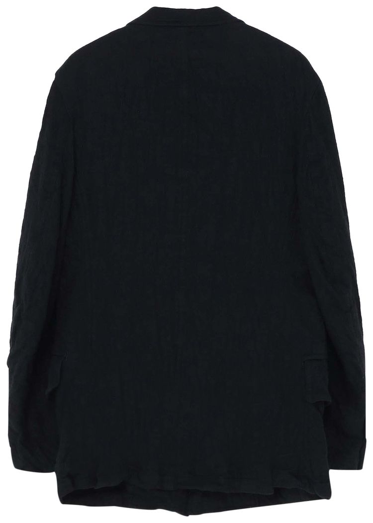 Yohji Yamamoto Pour Homme Milling 6BS Flap Jacket Black