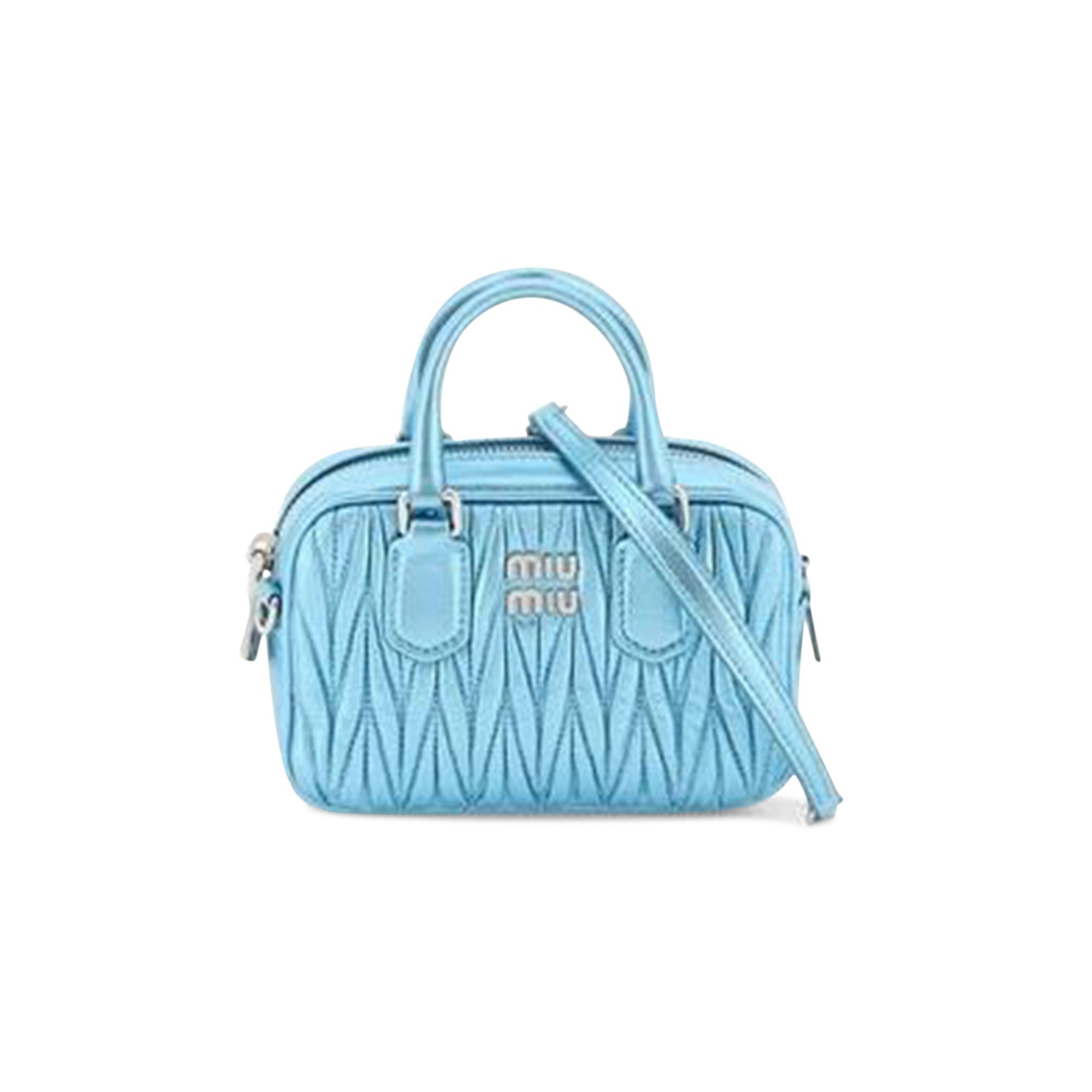 Buy Miu Miu Matelasse Square Shoulder Bag 'Cielo Mordore