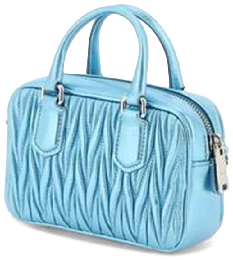 Miu Miu Matelasse Square Shoulder Bag Cielo Mordore
