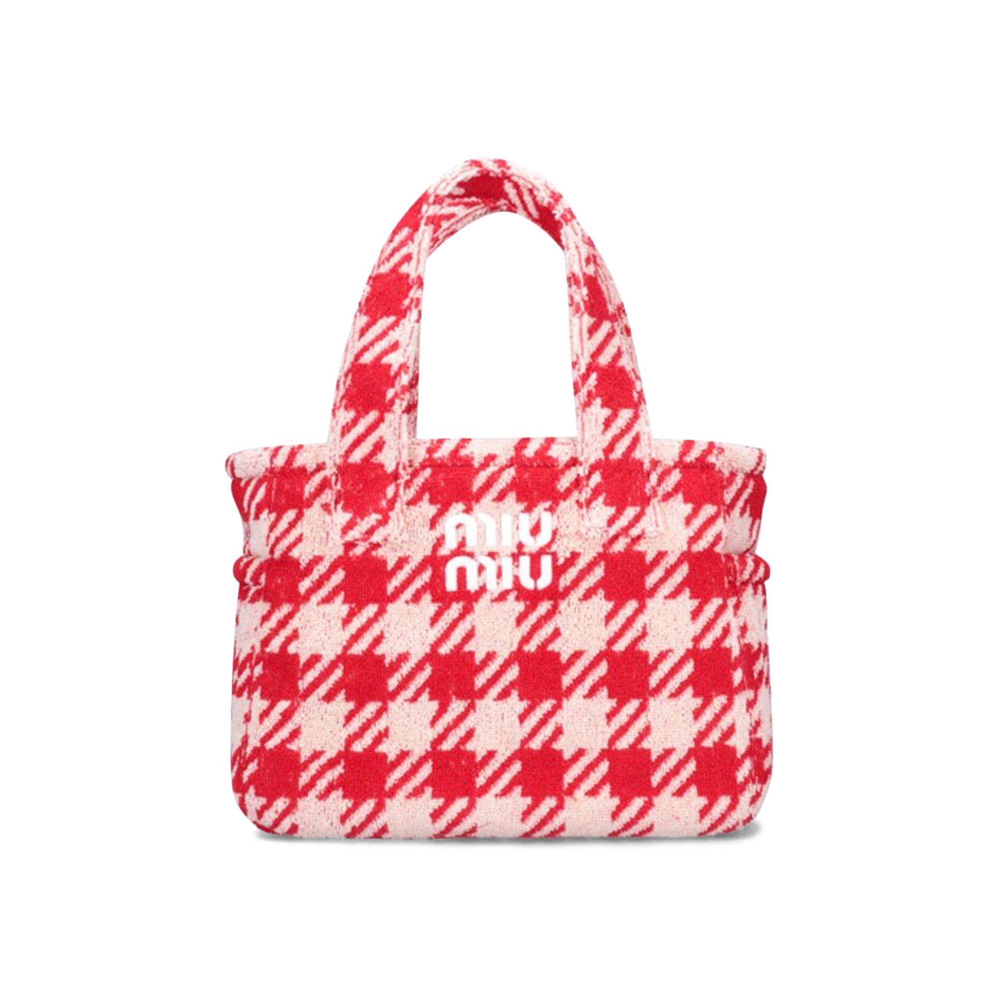 Buy Miu Miu Picnic Tote Bag 'Red/White' - 5BA228 N00 2F48