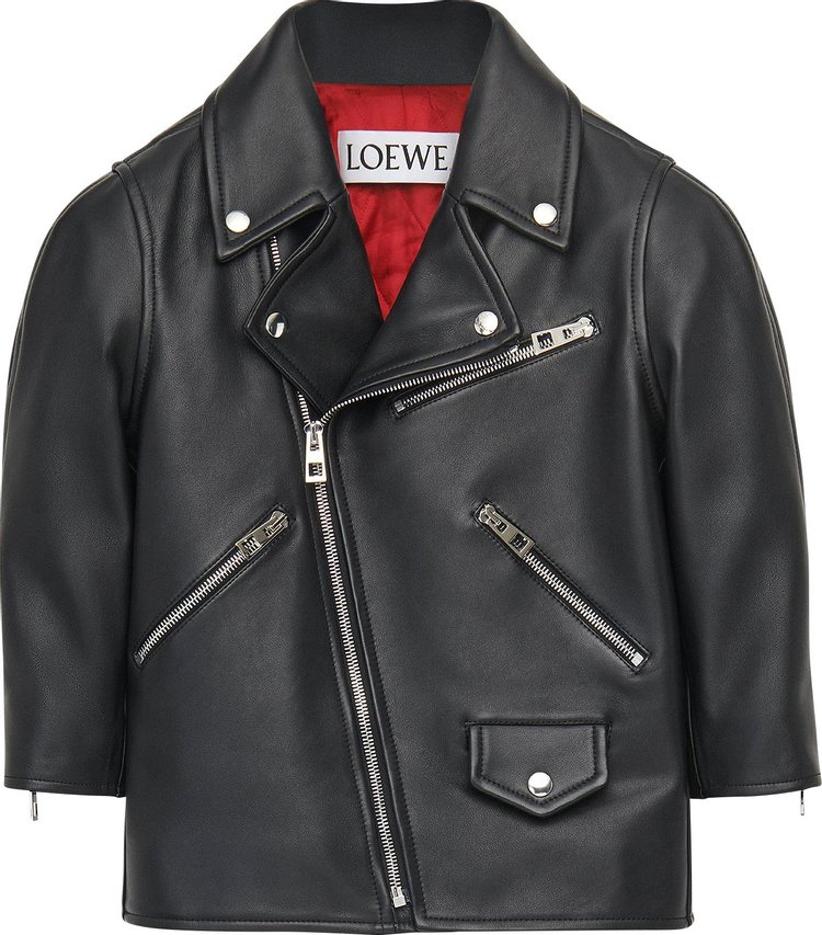 Loewe Short Biker Jacket 'Black'