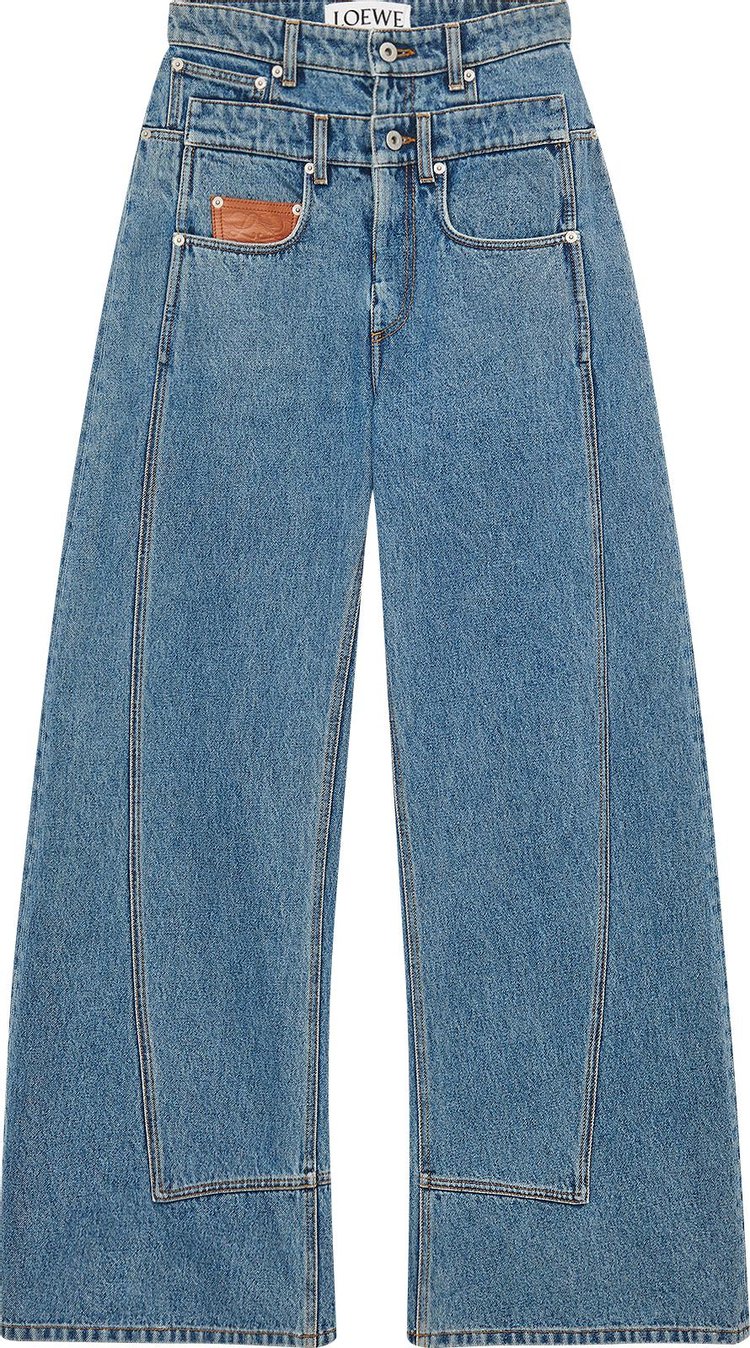 Loewe Trompe L'Oeil Jeans 'Mid Blue Denim'