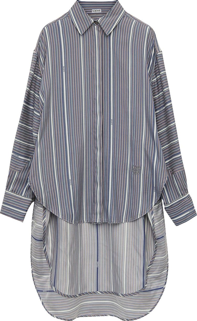 Loewe Stripe Trompe L'Oeil Shirt 'Grey/Navybllue'