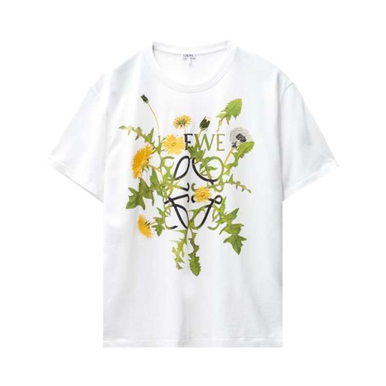 Loewe Anagram Flowers T-Shirt 'White'