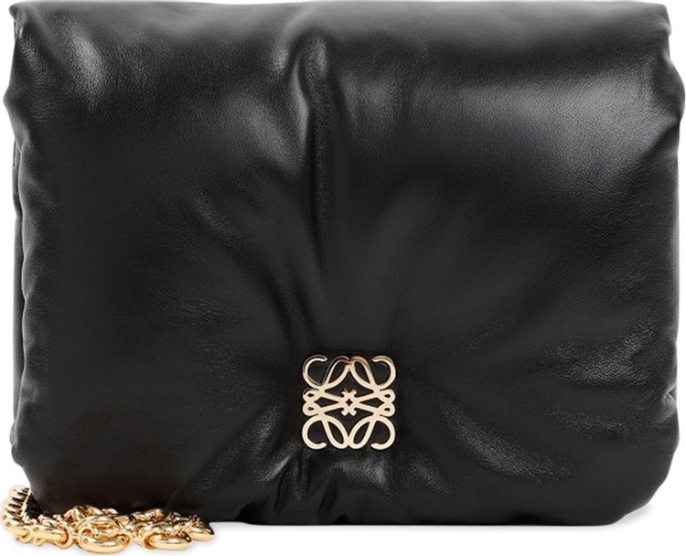 Loewe Goya Puffer Small Shoulder Bag In Black