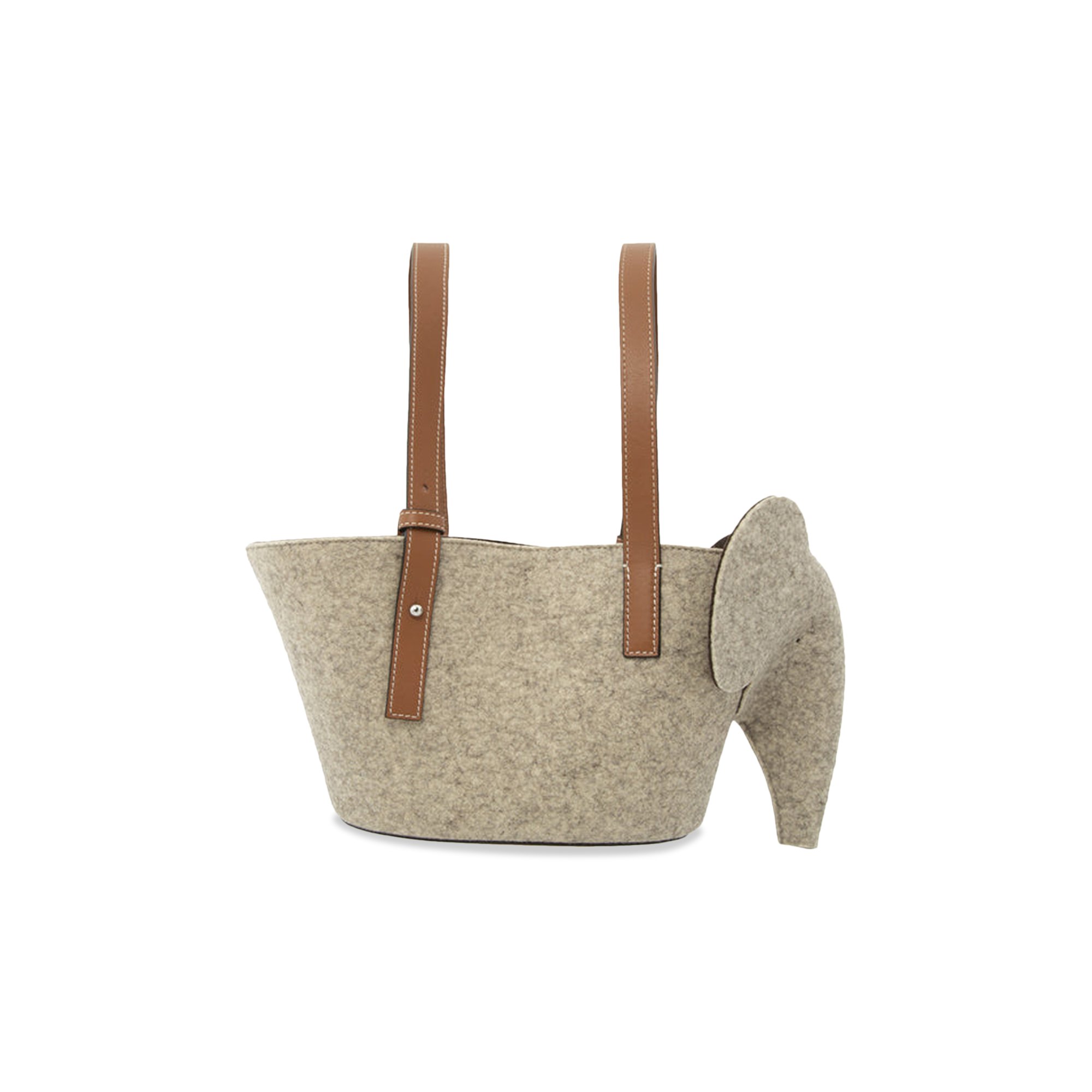 Loewe Elephant Basket Small Bag 'Beige/Brown'