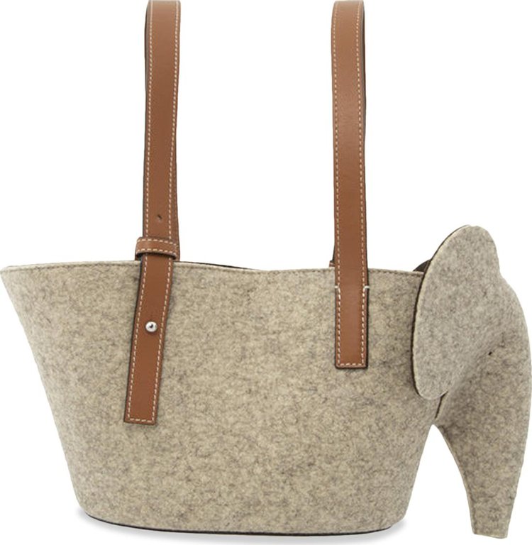 Loewe Elephant Basket Small Bag 'Beige/Brown'
