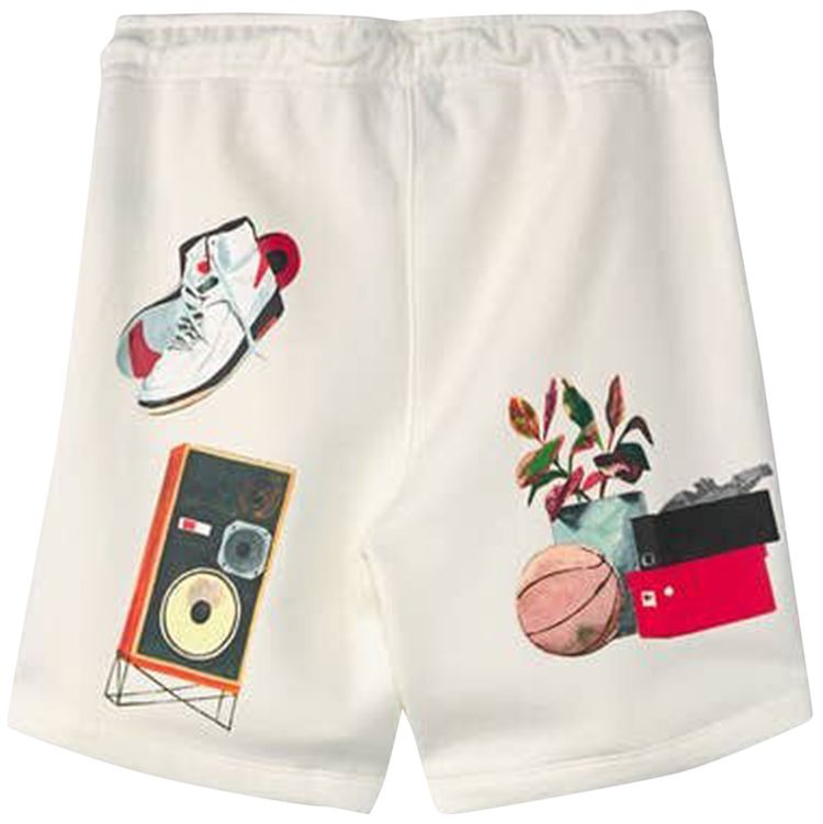 Air Jordan Artist Series By Jacob Rochester Fleece Shorts SailBlackUniversity Red