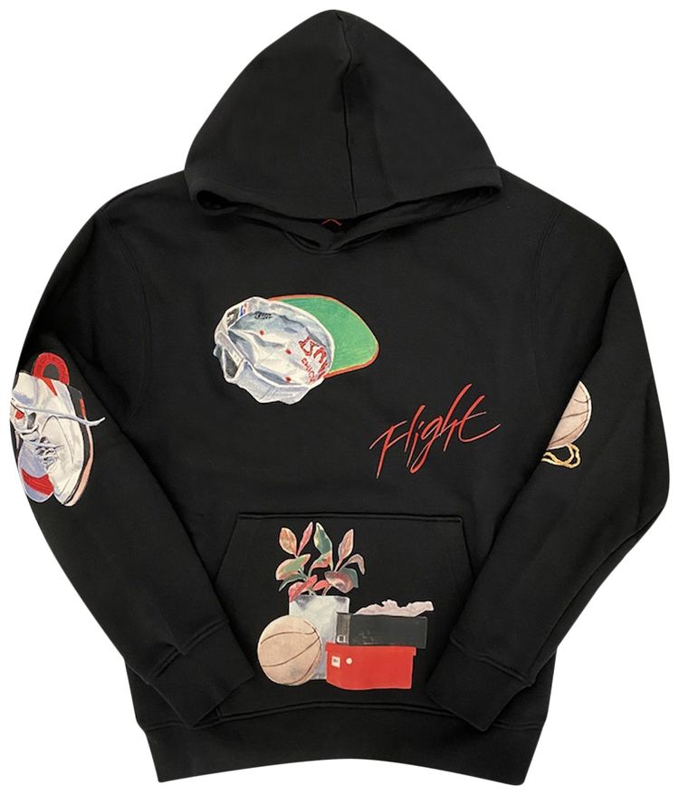 Air Jordan Artist Series By Jacob Rochester Pullover Hoodie BlackSailUniversity Red